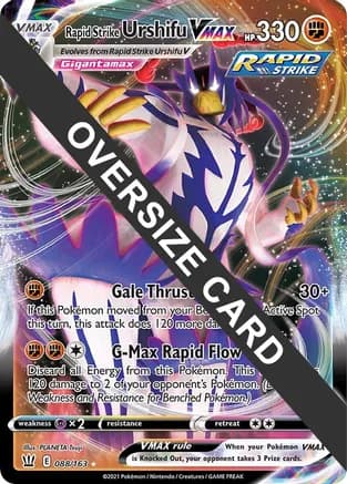 Rapid Strike Urshifu VMAX - 088/163 — Jumbo Cards