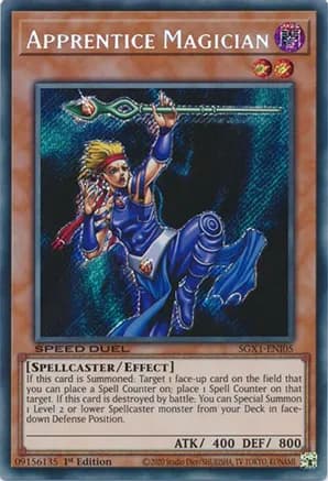 Apprentice Magician (Secret Rare) — Speed Duel GX: Duel Academy Box
