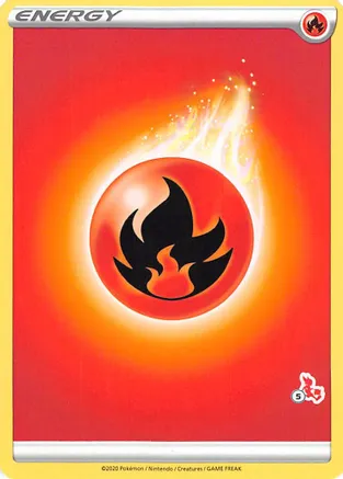 Fire Energy (#5 Cinderace Stamped) — Battle Academy 2022