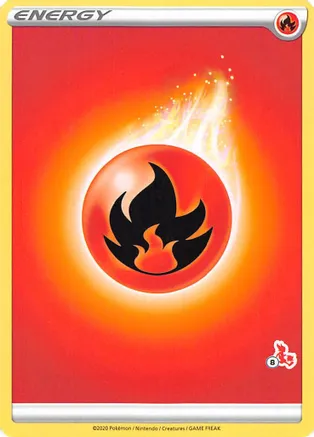Fire Energy (#8 Cinderace Stamped) — Battle Academy 2022