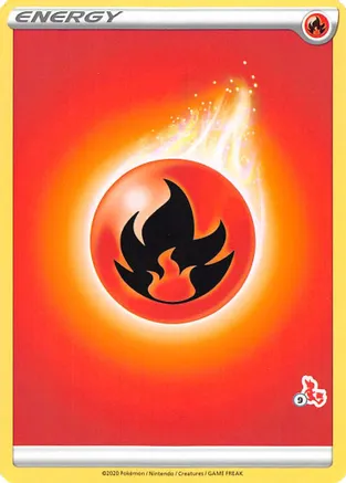 Fire Energy (#9 Cinderace Stamped) — Battle Academy 2022