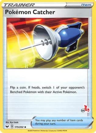 Pokemon Catcher - 175/202 (#54 Cinderace Stamped) — Battle Academy 2022