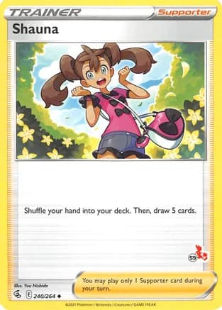 Shauna - 240/264 (#59 Cinderace Stamped) — Battle Academy 2022