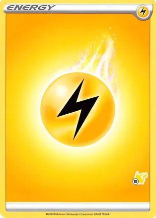 Lightning Energy (#19 Pikachu Stamped) — Battle Academy 2022
