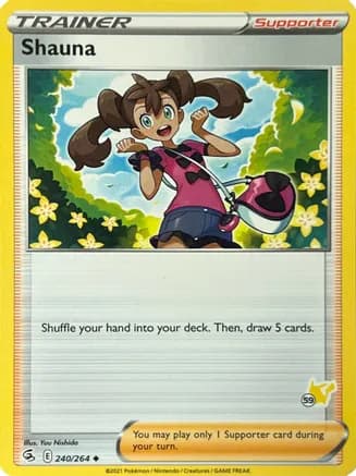 Shauna - 240/264 (#59 Pikachu Stamped) — Battle Academy 2022