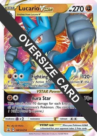 Lucario VSTAR - SWSH214 — Jumbo Cards