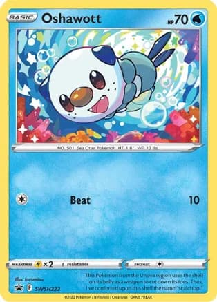 Oshawott - SWSH222 — SWSH: Sword & Shield Promo Cards
