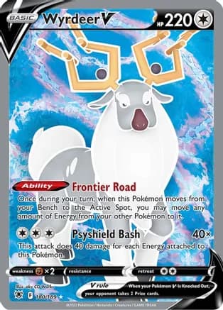 Wyrdeer V (Full Art) — SWSH10: Astral Radiance