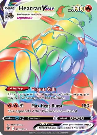 Heatran VMAX (Secret) — SWSH10: Astral Radiance
