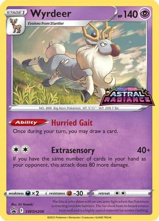 Wyrdeer - SWSH206 — SWSH: Sword & Shield Promo Cards