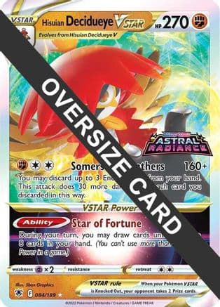 Hisuian Decidueye VSTAR - 084/189 — Jumbo Cards