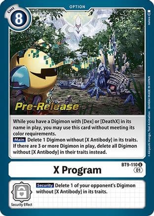 X Program — X Record Pre-Release Cards