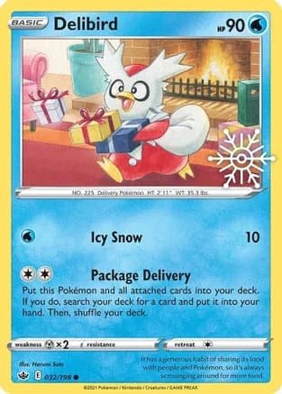 Delibird - 032/198 (Holiday Calendar) — Miscellaneous Cards & Products