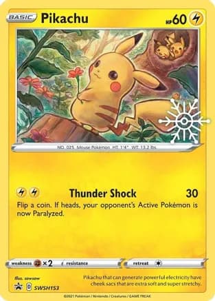 Pikachu - SWSH153 (Holiday Calendar) — SWSH: Sword & Shield Promo Cards
