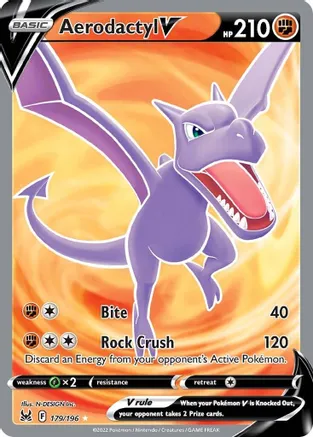 Aerodactyl V (Full Art) — SWSH11: Lost Origin