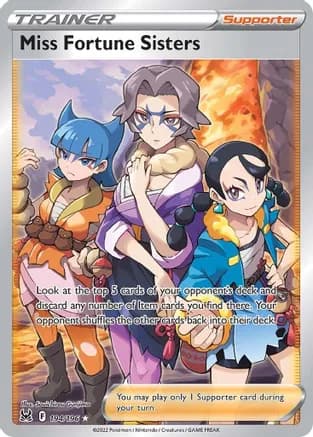 Miss Fortune Sisters (Full Art) — SWSH11: Lost Origin
