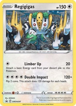 Regigigas - SWSH247 (Cosmos Holo) — SWSH: Sword & Shield Promo Cards