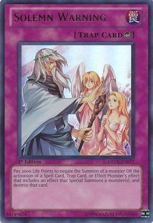 Solemn Warning — Duelist Revolution