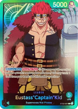 Eustass"Captain"Kid (001) — Super Pre-Release Starter Deck 2: Worst Generation