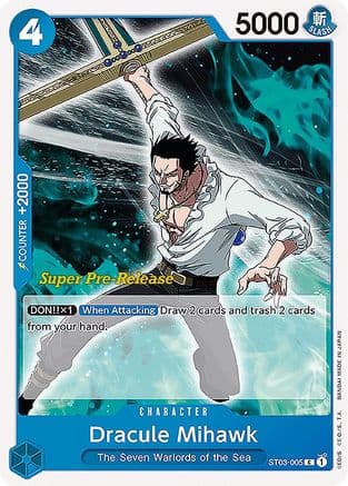 Dracule Mihawk — Super Pre-Release Starter Deck 3: The Seven Warlords of the Sea
