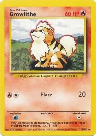 Growlithe — Base Set