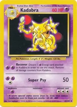 Kadabra — Base Set