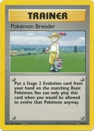 Pokemon Breeder — Base Set