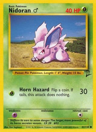 Nidoran M — Base Set 2