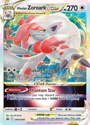 Hisuian Zoroark VSTAR - SWSH298 — SWSH: Sword & Shield Promo Cards