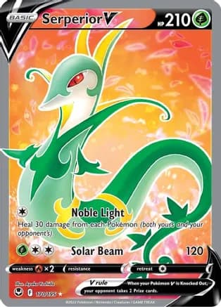 Serperior V (Full Art) — SWSH12: Silver Tempest