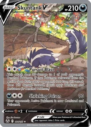 Skuntank V (Alternate Full Art) — SWSH12: Silver Tempest