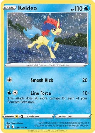 Keldeo - 045/189 (Cosmos Holo) — Miscellaneous Cards & Products