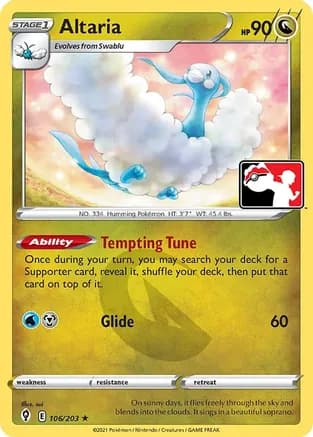 Altaria - 106/203 — Prize Pack Series Cards
