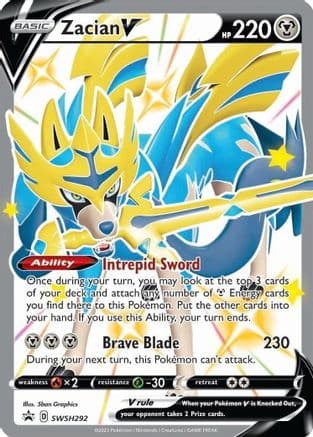 Zacian V (Shiny) - SWSH292 — SWSH: Sword & Shield Promo Cards