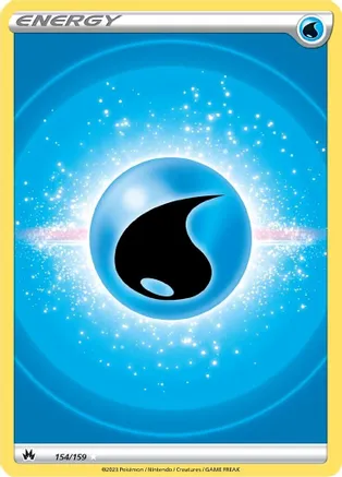 Water Energy (Texture Full Art) — SWSH: Crown Zenith
