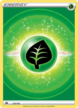 Grass Energy (Texture Full Art) — SWSH: Crown Zenith