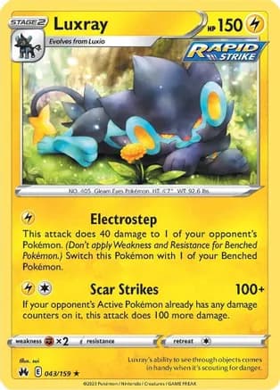 Luxray (43) — SWSH: Crown Zenith
