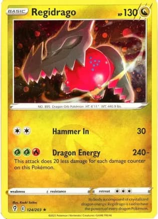 Regidrago - 124/203 (Cosmos Holo) — Miscellaneous Cards & Products
