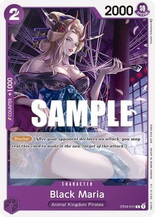 Black Maria (Tournament Pack Vol. 2) — One Piece Promotion Cards