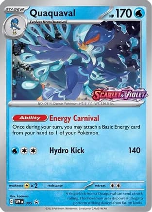 Quaquaval - 005 (Prerelease) — SV: Scarlet & Violet Promo Cards