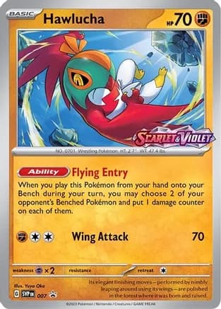 Hawlucha - 007 (Prerelease) — SV: Scarlet & Violet Promo Cards