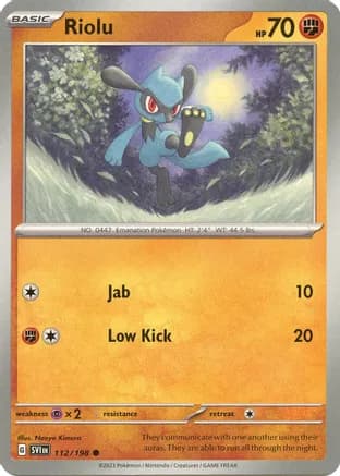 Riolu - 112/198 — SV01: Scarlet & Violet Base Set