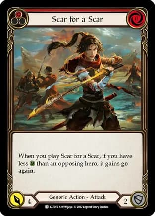 Scar for a Scar (Red) — Blitz Deck: Outsiders - Katsu