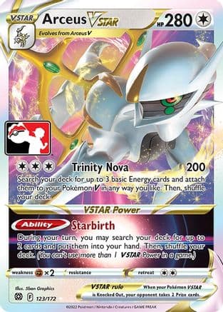 Arceus VSTAR - 123/172 — Prize Pack Series Cards