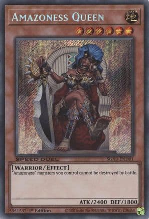 Amazoness Queen (Secret Rare) — Speed Duel GX: Duelists of Shadows
