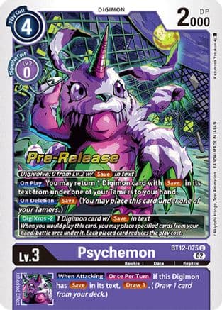 Psychemon — Across Time Pre-Release Cards