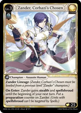Zander, Corhazi's Chosen — Dawn of Ashes 1st Edition