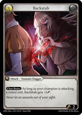 Backstab — Dawn of Ashes Alter Edition