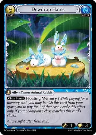 Dewdrop Hares — Dawn of Ashes Alter Edition