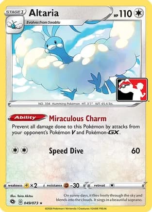 Altaria - 049/073 — Prize Pack Series Cards